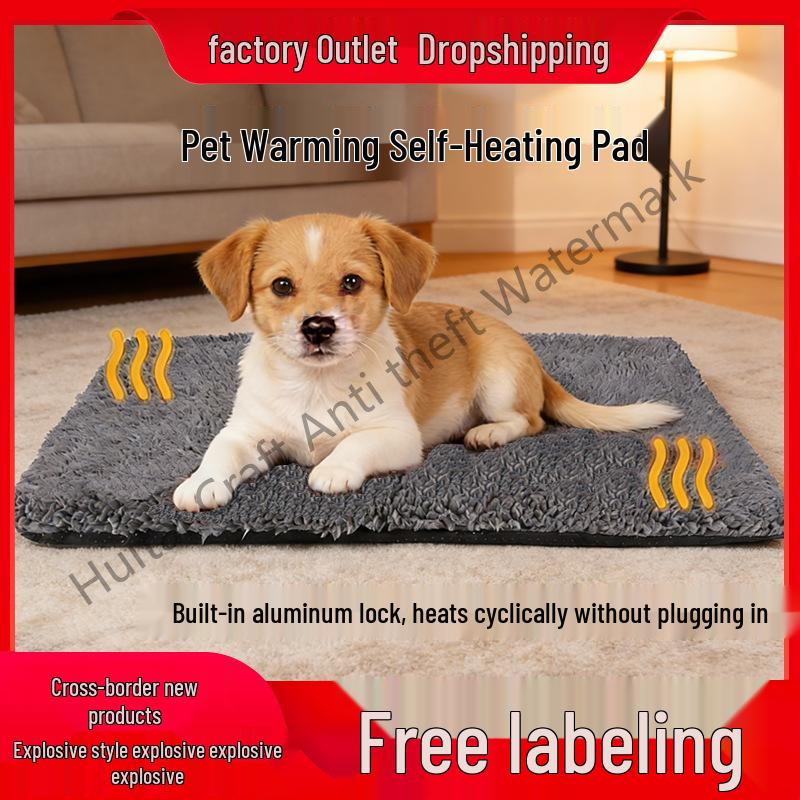 

Самообогревающаяся алюминиевая пленка для домашних животных (кошек и собак) - Зимнее сохранение тепла Small (40x50cm) темно-серого