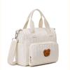 Embroidery Mummy Bag Korean Style Quilted Embroidered Shoulder Bag Baby Diaper Organizer  Female