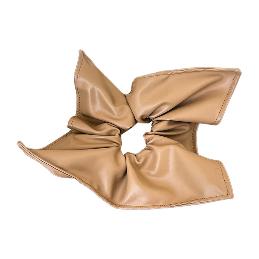 Multiuse PU Hair Scrunchie for Trendy Hairdos Soft Elastic Hair Rope for Daily Wear Elegant Hair Styling Band Ornament