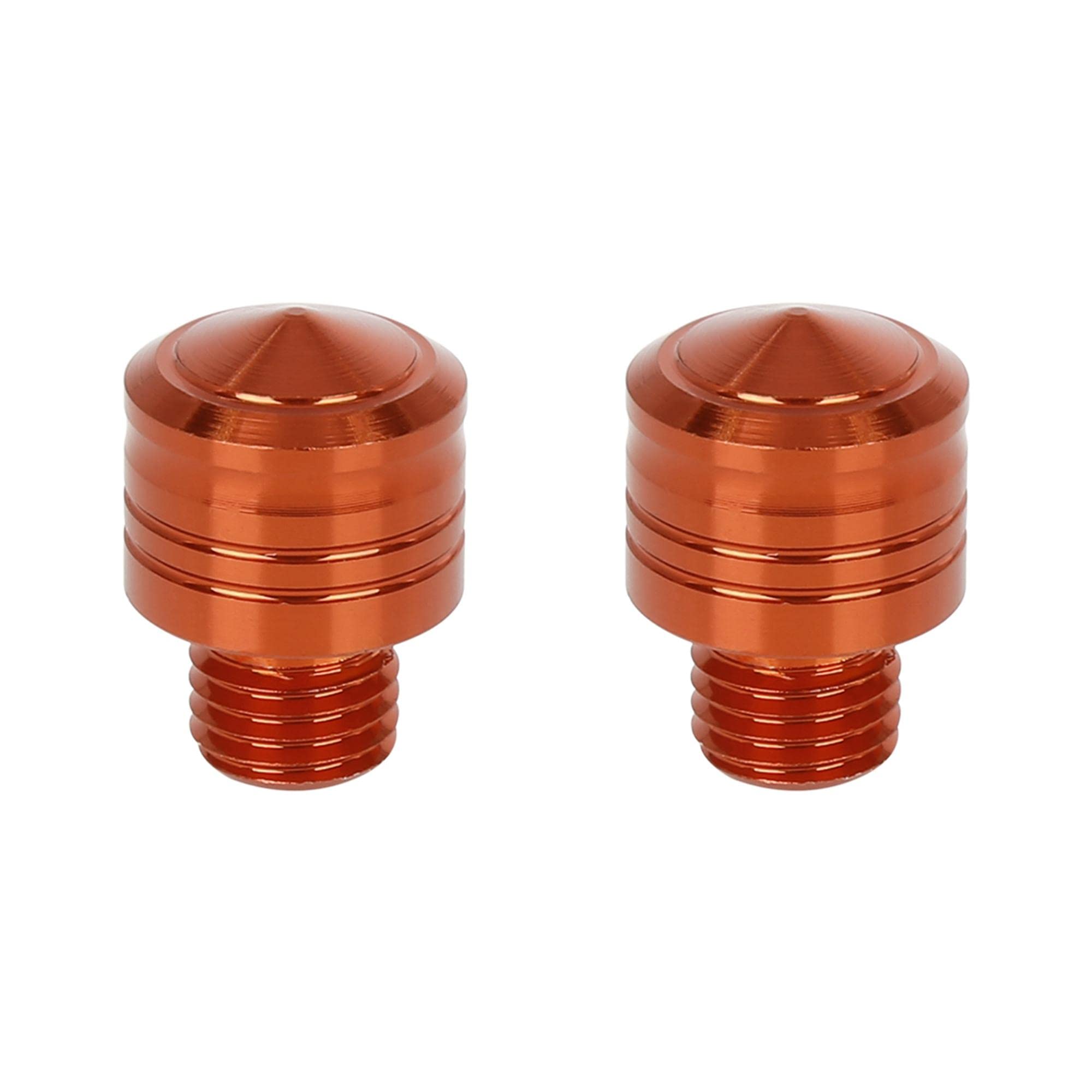 X AUTOHAUX Заглушка отверстия зеркала мотоцикла Винт-заглушка отверстия зеркала Металл 10 мм Оранжевый 2 шт. оранжевый