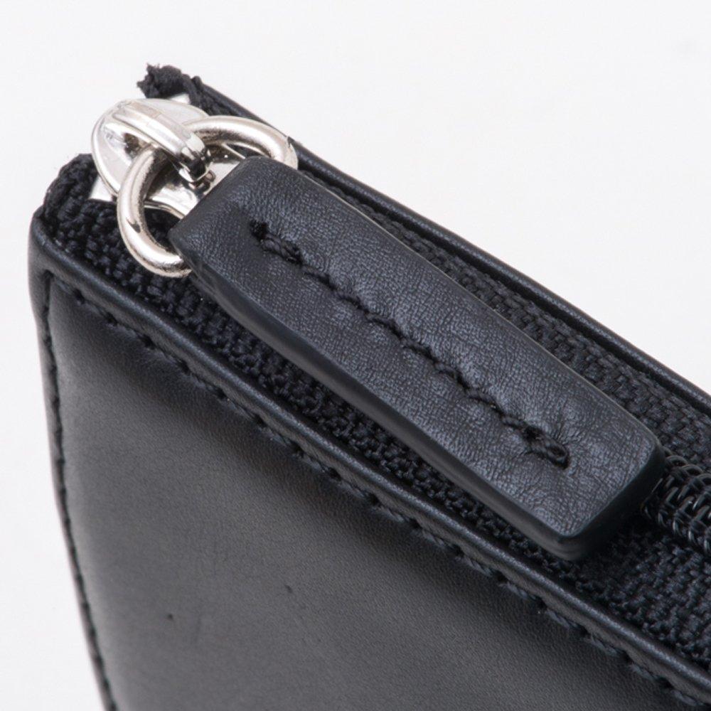 Coin Purse Elegant Selected Calf Leather Smooth Easy To Use Storage Capacity Orthodox Versatile Black [Mira Schon] [CALF LEATHER] Men's