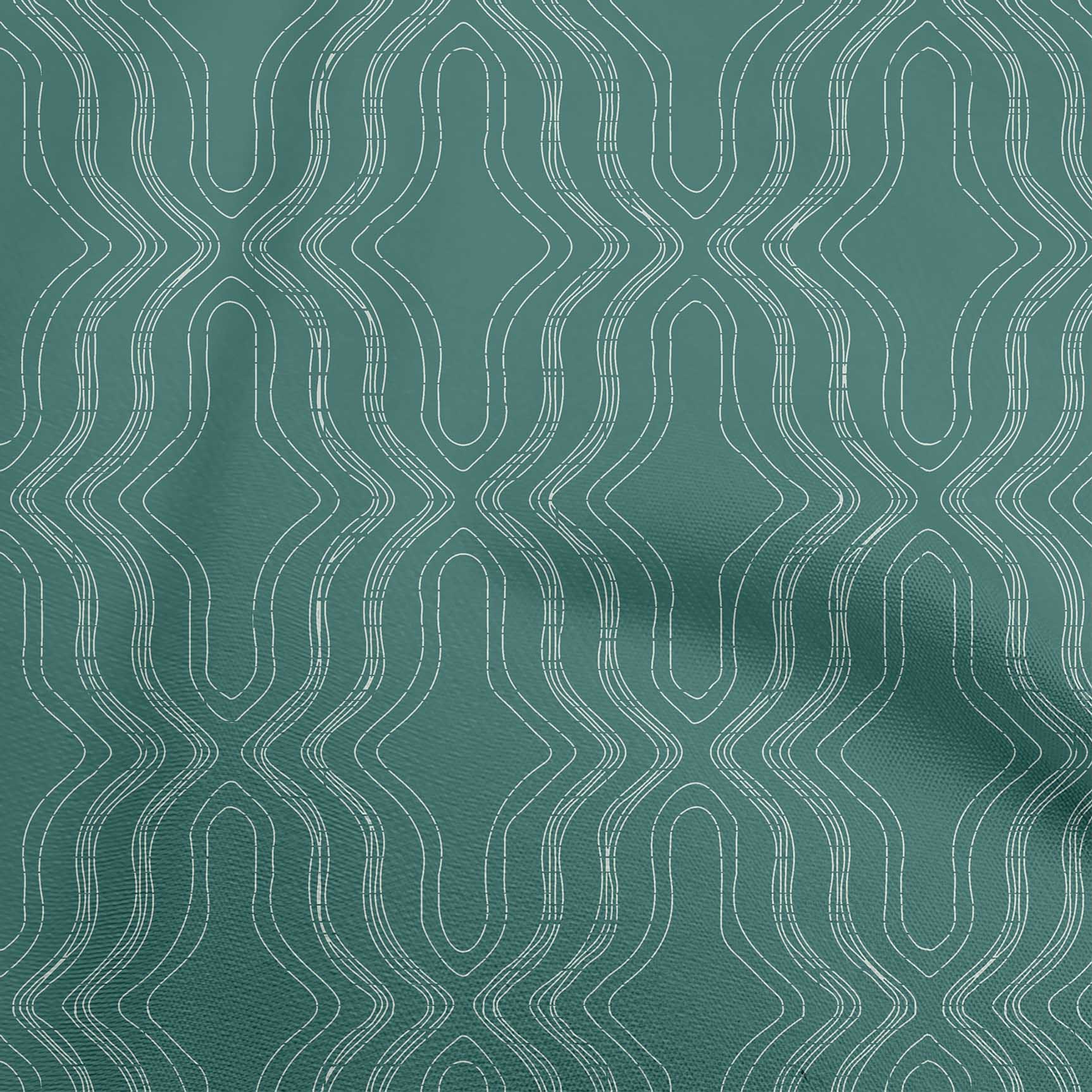 

oneOone Cotton Flex Brown Fabric Geometric Allover Modern Traditional Craft Projects Decor Fabric Printed By The Yard 40 Inch 42 Inch Wide - Viscose Chiffon чирок зелений колір