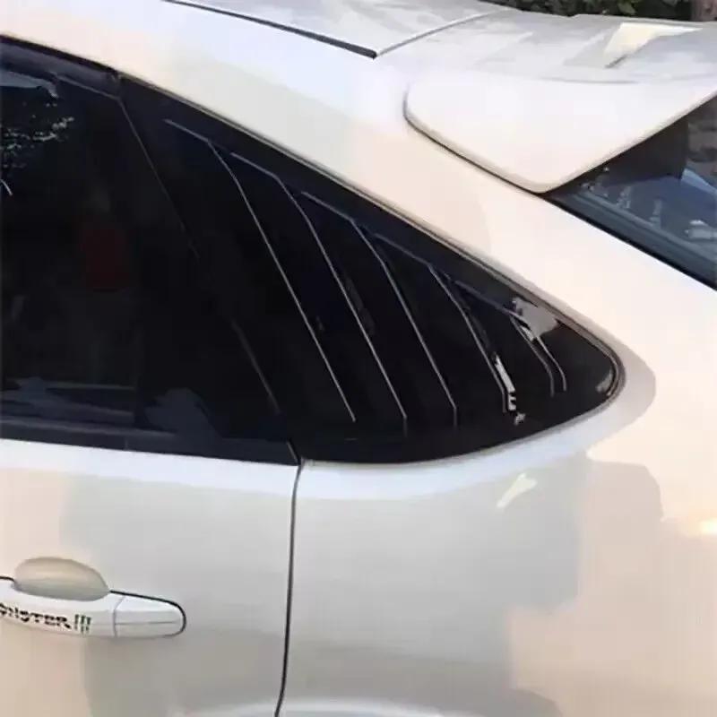 Mirror Covers For Ford Focus MK2 Hatchback 2005-2011 Car Rear Louver Window Side Shutter Cover Trim Sticker Vent Scoop ABS Carbo