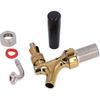 Gold Beer Tap Keg Faucet Adjustable Stainless Steel Brass for 9/12 Caliber Capillaries Connecting,for Bars, Hotels, Restaurants, Home Brew