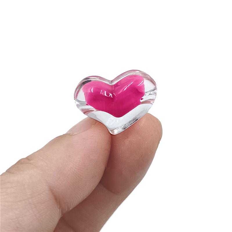 Creative Acrylic Pumpkin/Peach Heart Beads Clear/Matte 10Pcs Corespun DIY Handmade Materials Pendants for Jewelry Making