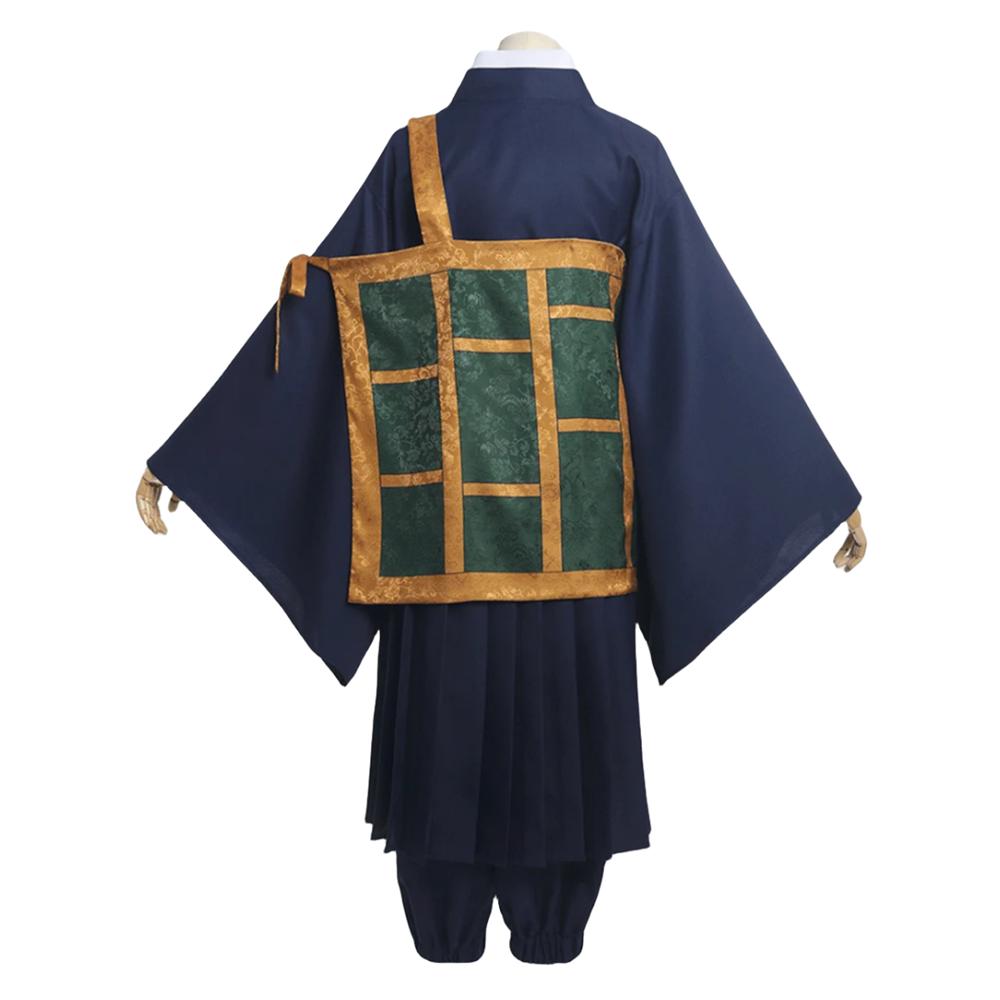 Geto Suguru Cosplay Anime Jujutsu Kaisen Costume  Black Blue Kimono  School Uniform