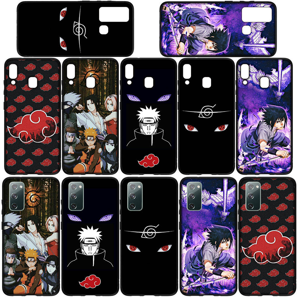 For iPhone 16 15 Xiaomi Redmi Note 14 13 12 11 Pro Max 16e Samsung Galaxy S25 S24 S23 Moto OPPO Huawei Cartoon Naruto Itachi Uchiha Sasuke Phone Case