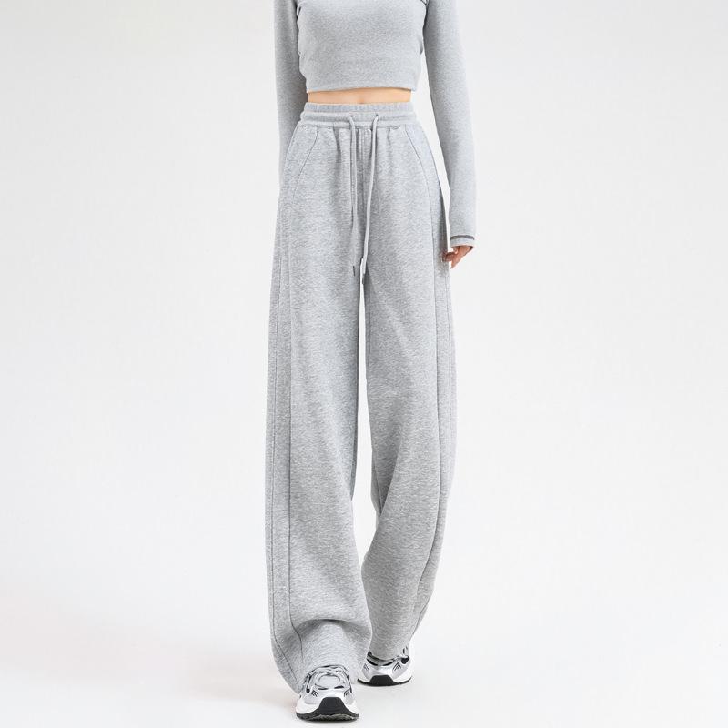 Dámské kalhoty s vysokým pasem, širokými nohavicemi a úzkého střihu - Petit velikost, neformální podzimní/zimní kalhoty