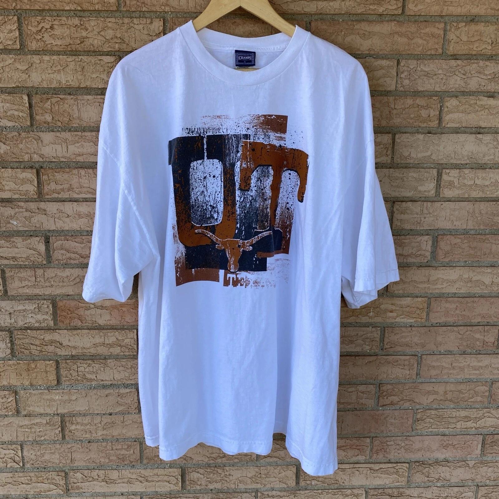 

y2k Champs tag University of Texas longhorns graphic t-shirt size XXL college S