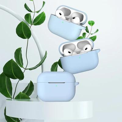 AirPods Pro 2nd / 1st Generation Case With Key Chain Fully Protected Silicone Skin Accessory Front LED Visible Light