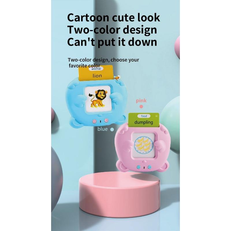 1PACK Children's Early Education Card Machine 1-6 Year Old Baby Educational Toys Chinese and English Enlightenment Literacy Card Learning Machine