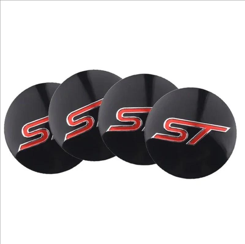 

Car Sticker Ford New 2025 Hot 4Pcs 56MM Car Wheel Hub Center Cap Metal Emblem Stickers For Ford ST Focus 2 3 Mondeo Kuga Fiesta