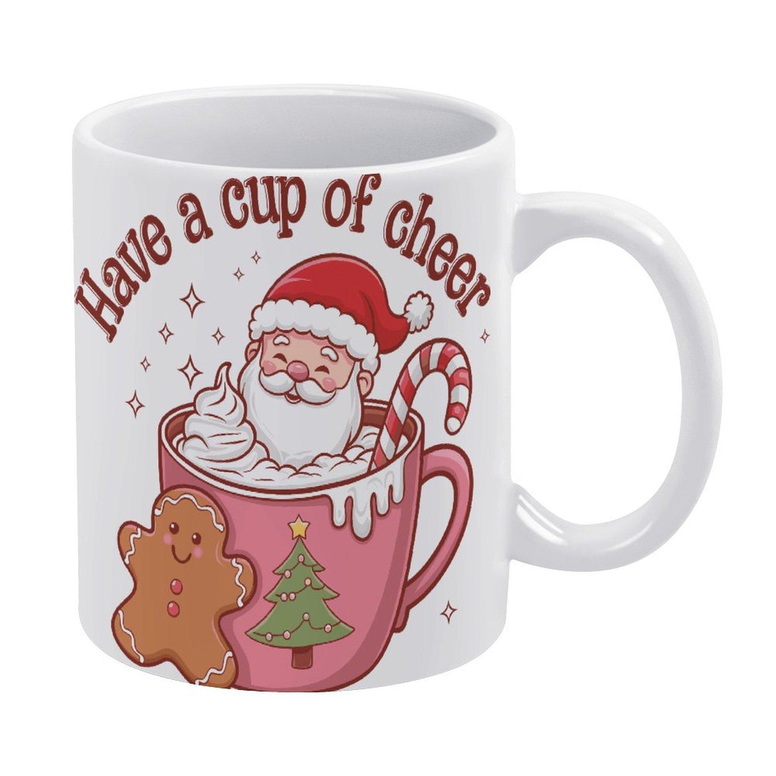 

1pc 11oz blank ceramic mug, double-sided printed drink cup, elegant white finish, comfortable grip, excellent kitchen and workplace mug белый