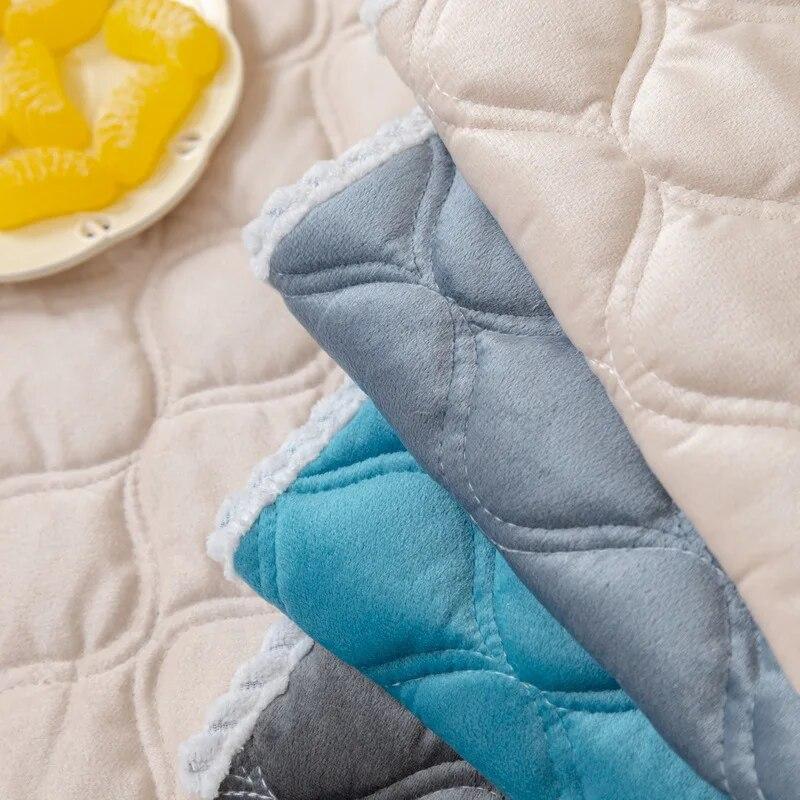 Nuovo Cuscino per Divano in Peluche Semplice Moderno Universale Quattro Stagioni Antiscivolo Fodera Cuscino Panno Asciugamano Inverno
