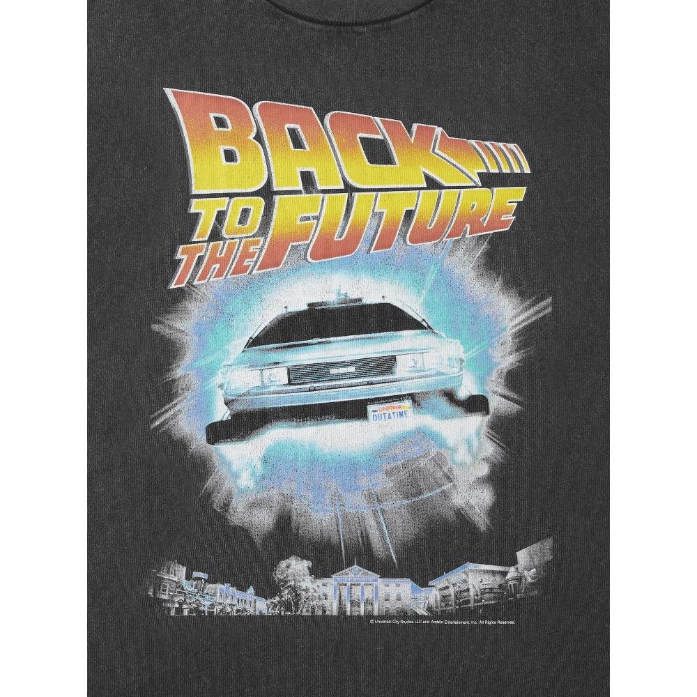 GU by Uniqlo Washed Graphic T Back To The fuTure