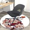 1pc Anime Basketball Players Round Carpet - Office Chair Mat, Anti-Slip Rug for Home Decor, Living Room, Bedroom, Game Room