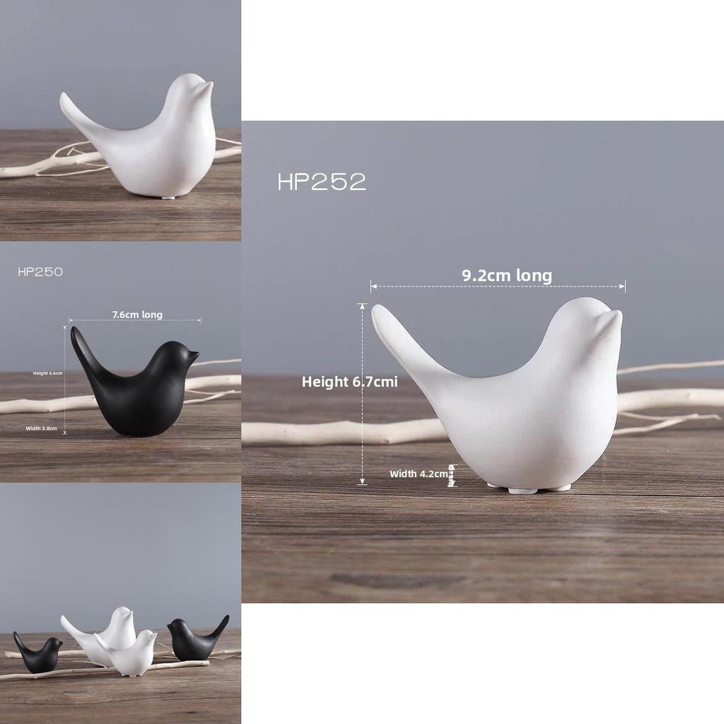 Modern Minimalist Ceramic Bird Decor With Abstract Design For Home And Gift Use