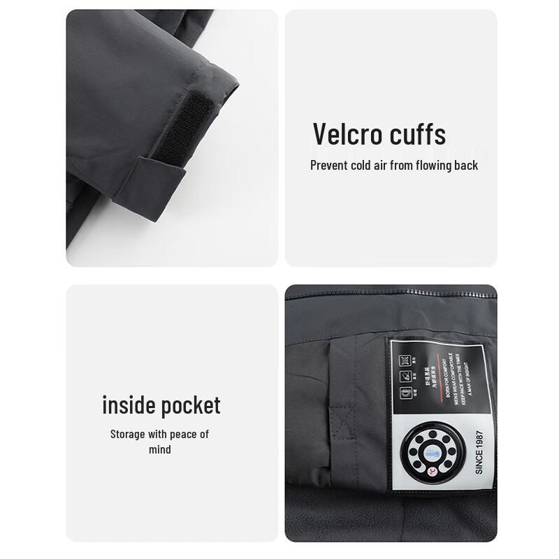 PLAYBOY Men's Hooded Padded Jacket