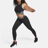 Nike Pro 365 Letter Print Pocket Design Mid Rise Leggings Women Leggings Black FB5033-011