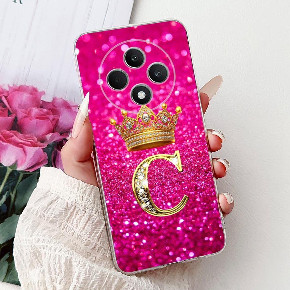 

For Oppo Reno 12F 4G Case CPH2687 Luxury Letters Cover Soft Silicone Phone Case For Oppo Reno12 F Reno 12 FS Reno12F Shell Coque Oppo Reno12 FS