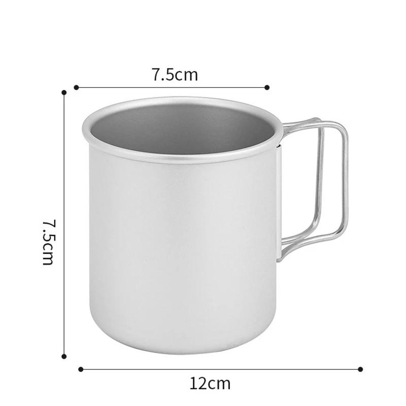 

300 мл алюминиевая складная кружка ультралегкая кружка для кемпинга на открытом воздухе мини-кружка для воды чашка для пикника кофе походная посуда для питья на открытом воздухе 300ml