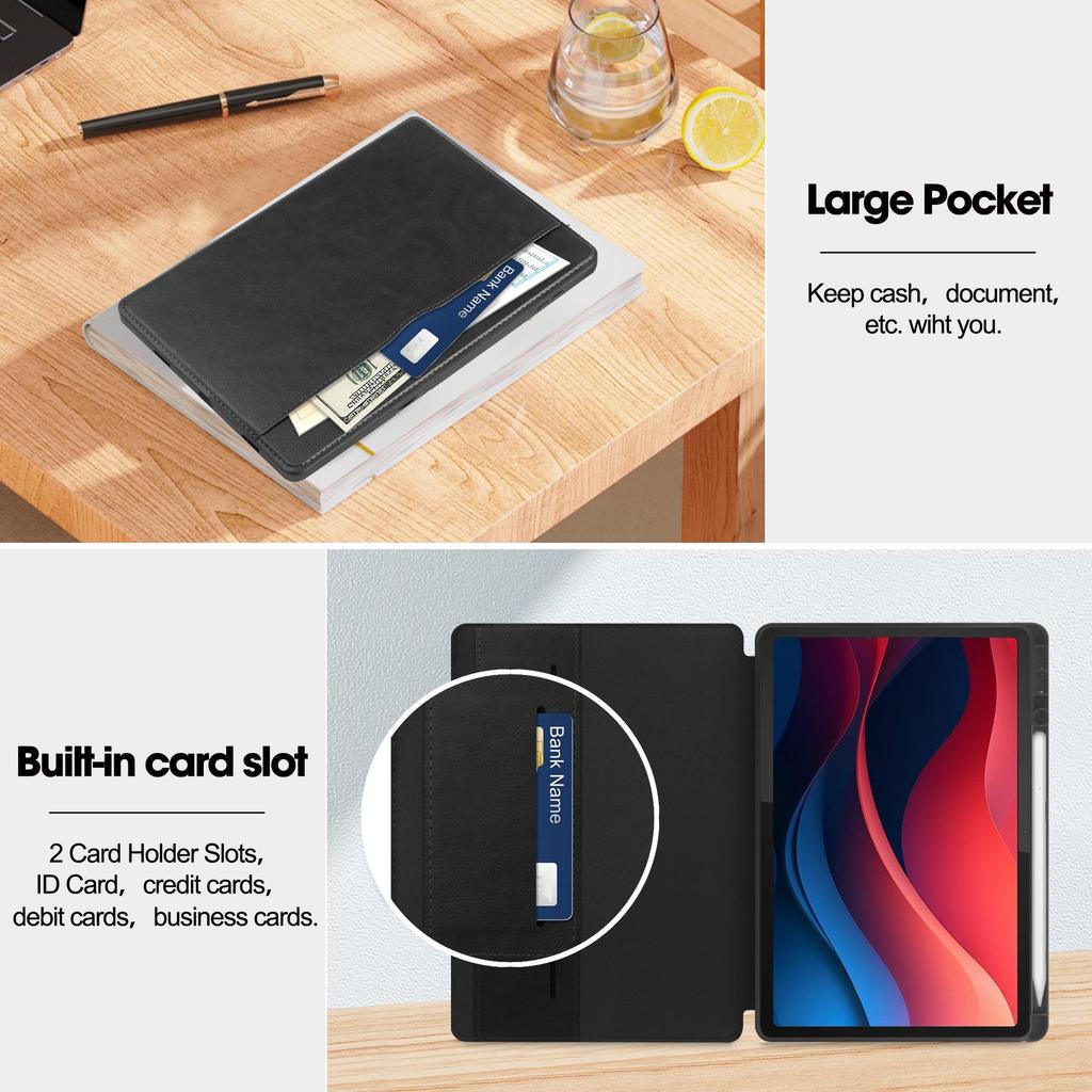 Schutzhülle für Tablet Lenovo Xiaoxin Pad 2024TB331FC mit Smart Sleep, Komplettpaket, Anti-Fall-Technologie.