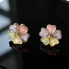 Spring and Summer Light Luxury Flower Earrings