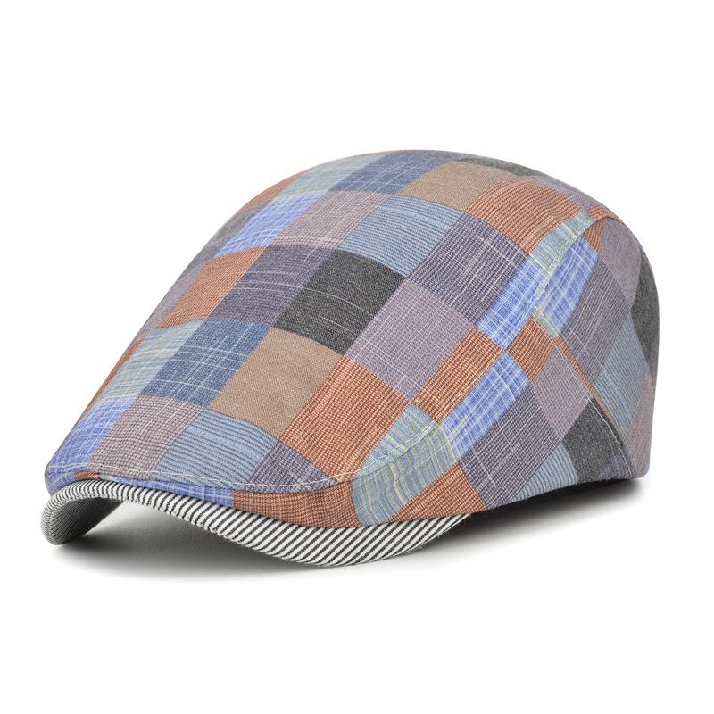 Womens Mens Teens Beret Flat Newsboy Hat Adjustable Irish Cabbie Gatsby Cap Breathable Driving Hunting Hat
