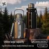 RELEA 1250ml Black Warrior Insulated Stainless Steel Water Bottle