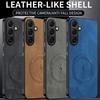 For Samsung A37 A57 Sheepskin Vintage Magnetic Leather Soft Case For Samsung Galaxy A57 Silicone Bumper Matte Phone Cover Shell