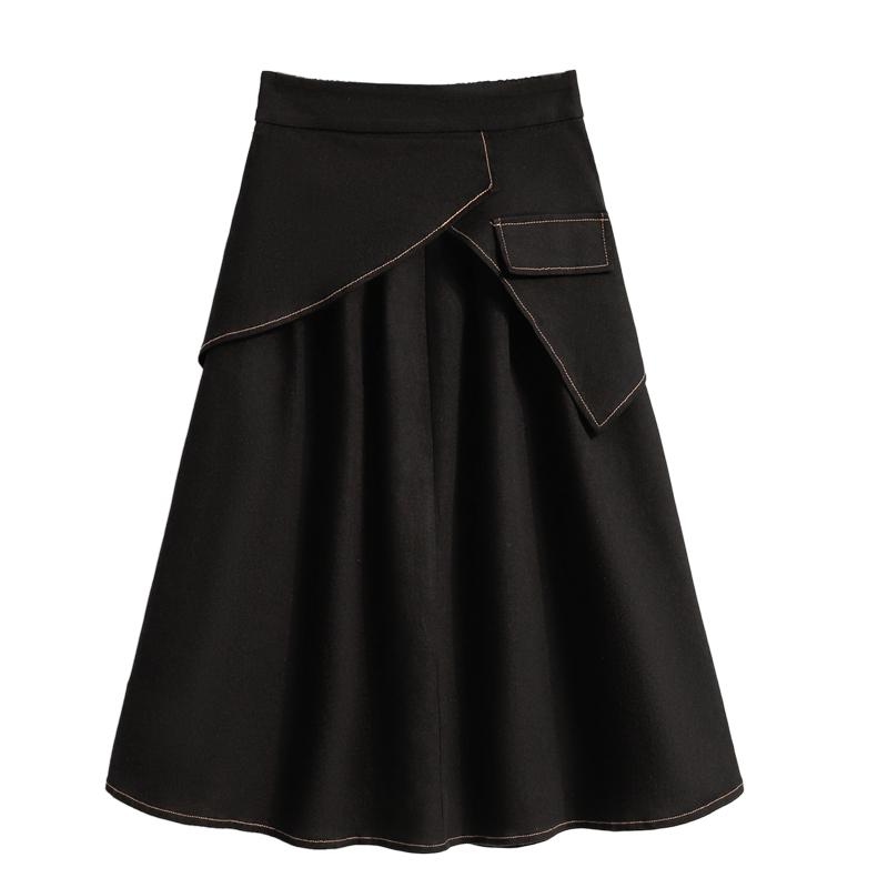 DIMANAF 2026 Plus Size Summer Skirts Women A-Line Cotton Fashion Lady Casual Elegant Long Skirt