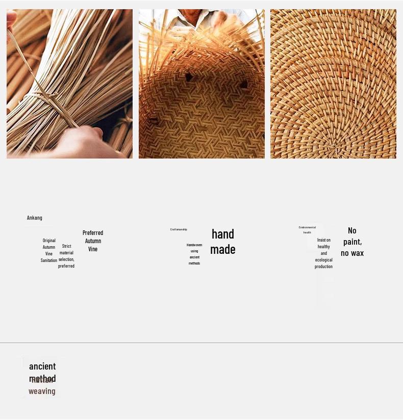 Rattan Heat-Resistant Trivet: Anti-Scald Pot & Bowl Mat, Coaster, and Teapot Holder for Dining Tables