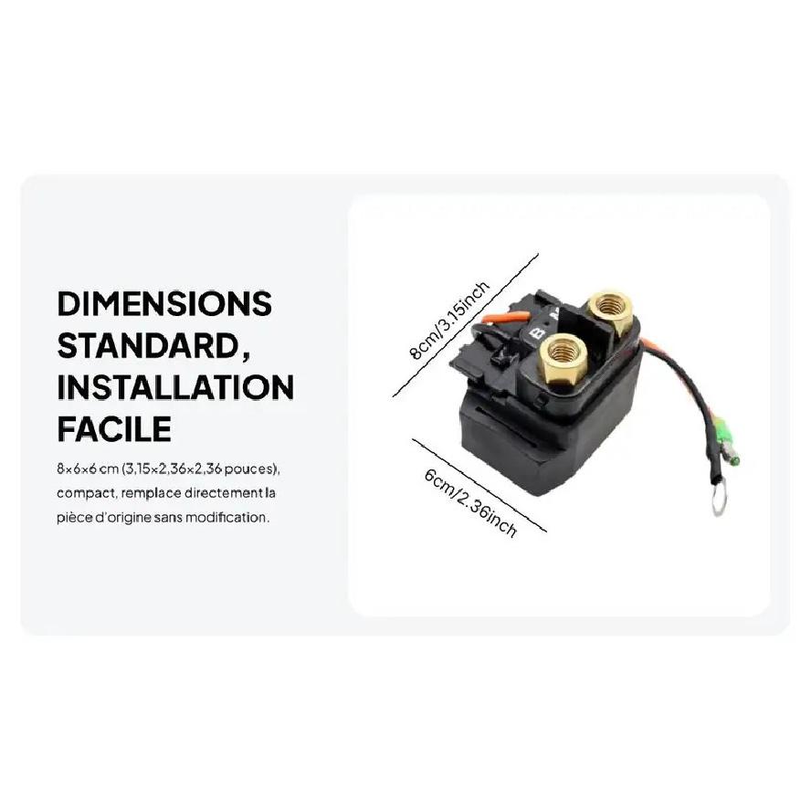 Starter Relay Solenoid High Performance Boat Starter Plastic Replacement Parts for Yamaha 40hp 2T Outboard