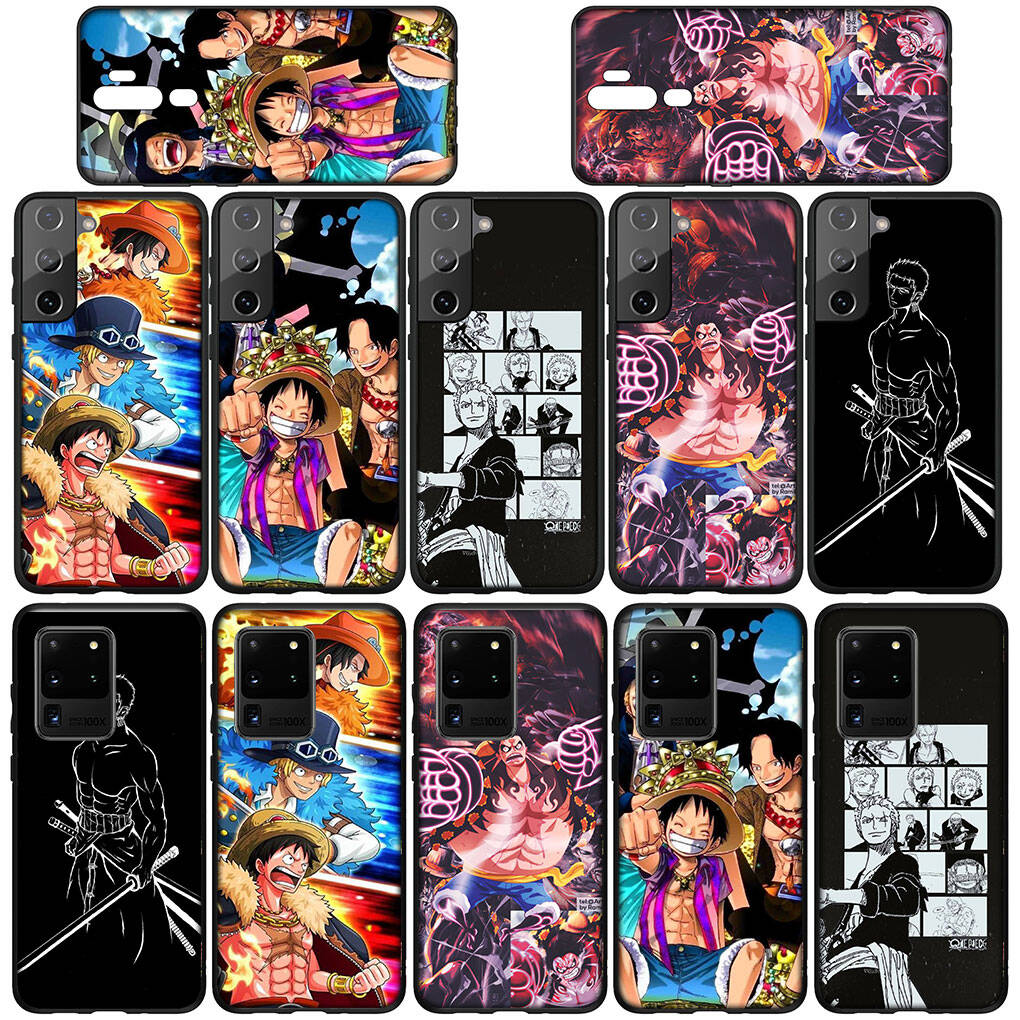 Coque de téléphone pour iPhone 17 15 16 Plus Redmi Note 14 12 11 13 Pro Max Huawei P30 P20 Lite OPPO A60 A40 A80 A18 A16 A54 Roronoa Zoro Luffy One Piece Cover