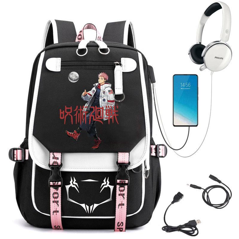 Popular Riman Peripheral Backpack Youth Student School Bag Usb Large Capacity Student Computer Bag