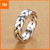 925 Sterling Silver Rings for Women Men Couple Minimalist Handmade Simple Twist Ring Party Jewelry Gift Prevent Allergy