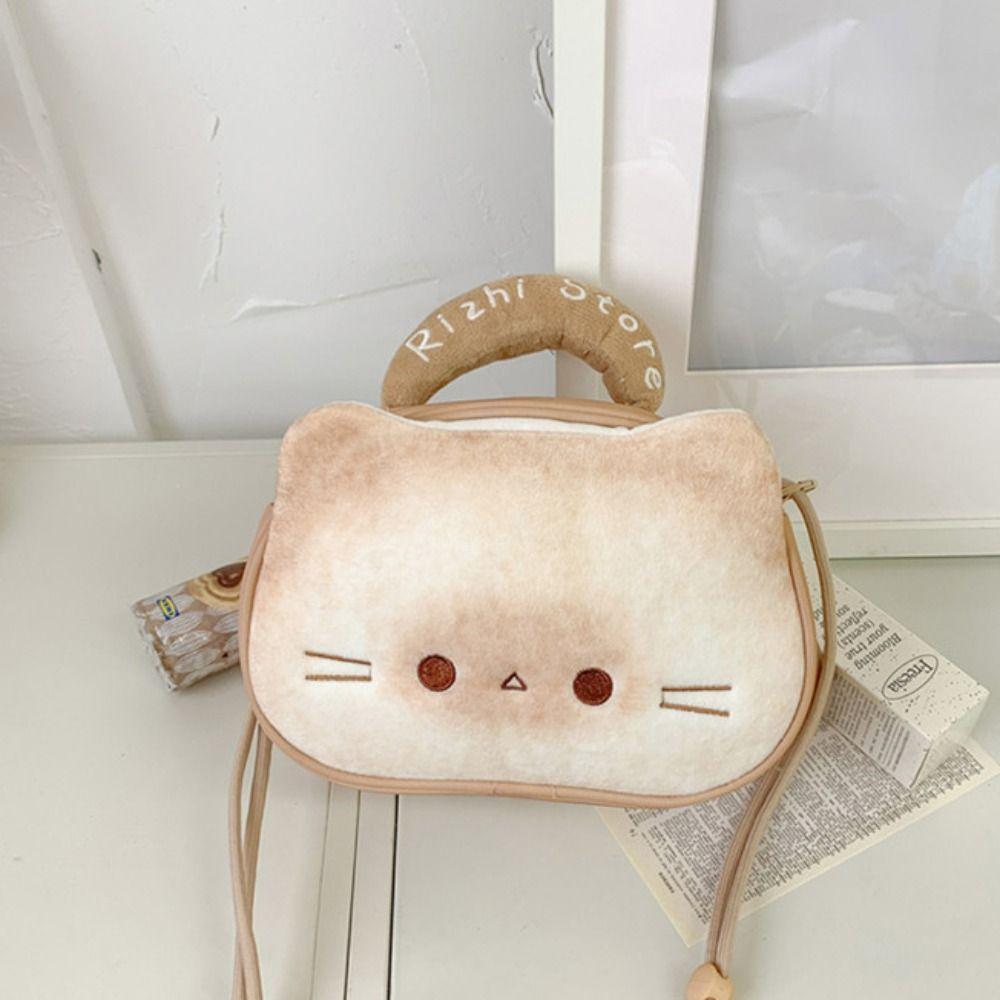 Idol Merchandise Storage Kawaii Biscuit Cat Itabag Cotton Doll Bag Fashion Backpacks  Outdoor