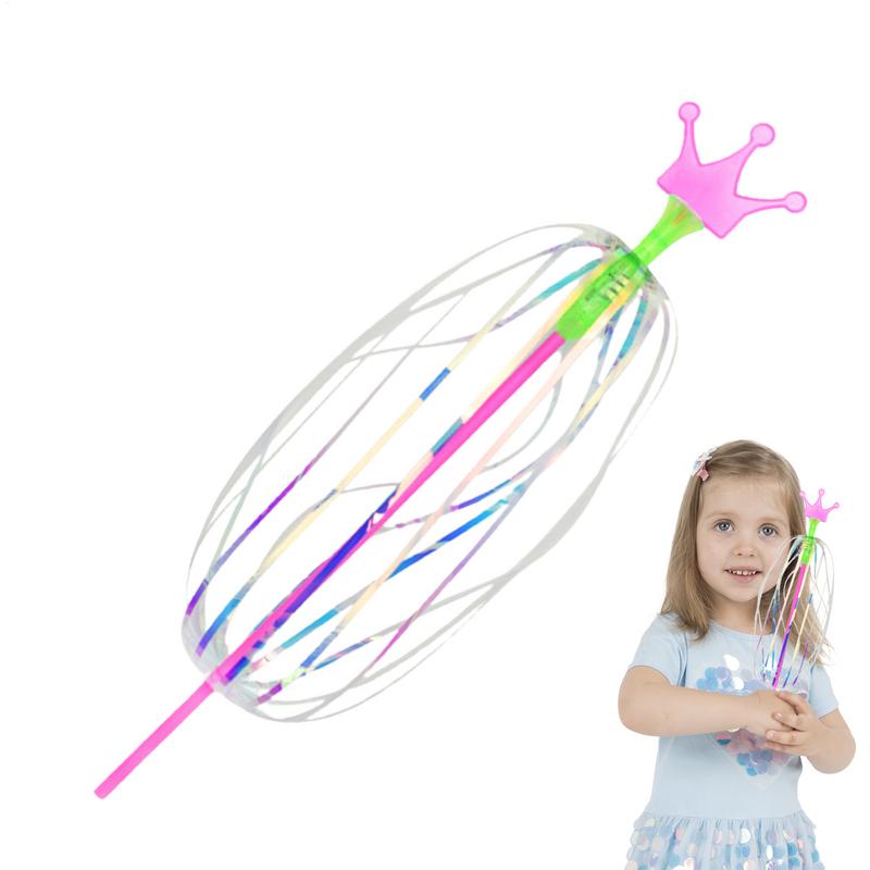 new Rainbow Magic Stick Wand LED Bubble Colorful Luminous Toy Flashing Wand Stick Toy Kids Toys New Year Party Favors