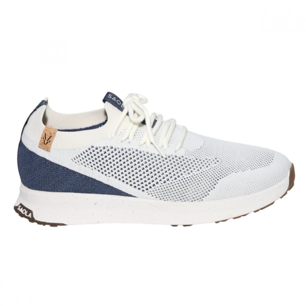 Saola Men Eco Sneaker White   Navy
