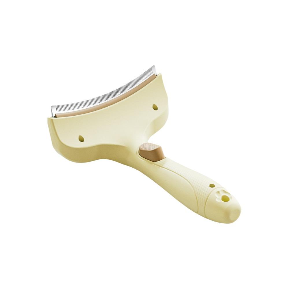 Curved Design Dog Undercoat Remover Ergonomic Handle Pet Grooming Tool  Large Animal Grooming