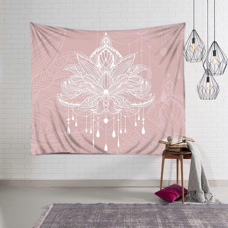 Large Golden Ombre Mandala Wall Tapestry Traditional Indian Hippie Room Decoration Oriental Artist Indian Bedroom Hanging