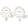 Pendant Clavicle Chain Women Bead Bowknot Clavicle Necklace Fashion Y2K Multilayer Necklace  Ladies