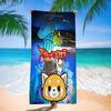 Aggretsuko Anime-Rock Beach Towel Colorful Bath Towels for Girl Microfiber Quick Dry Sand Free Beach Yoga Spa Gym Pool