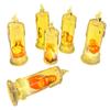 1/6Pcs LED Flameless Prayer Candles Flickering Fake Candle Jesus Devotional Prayer Candle Light Religious Tea Lights Decoration