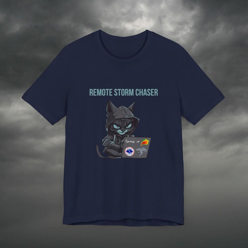 Remote Storm Chaser Shirt Tornado Chasing Twisters Fan Skywarn Spotters S