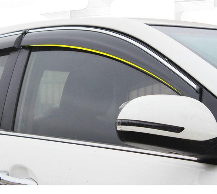 Car Rain and Sun Visors for Haval Models: H6, H2, F7, H5, and Third Generation H7, H4, H9, M6.