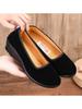 Cloth Shoes, Wedge Heel, Large Size, Medium Strap Dance Shoes, Hotel Shoes, Etiquette, Black Cloth Shoes