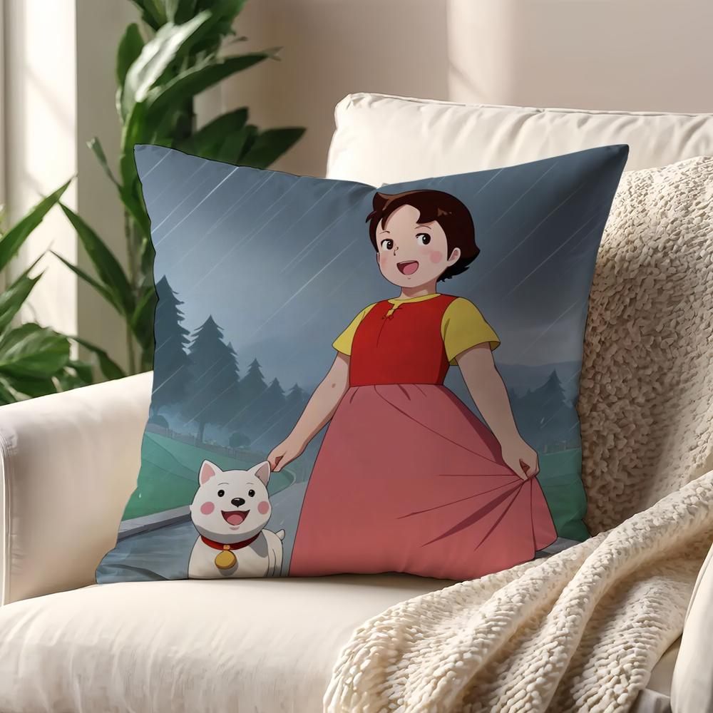 Cartoon H-Heidi Girl Cute cushion cover Pillow Cover Home Sofa living Decoration Room  Office Car Nordic Simplicity