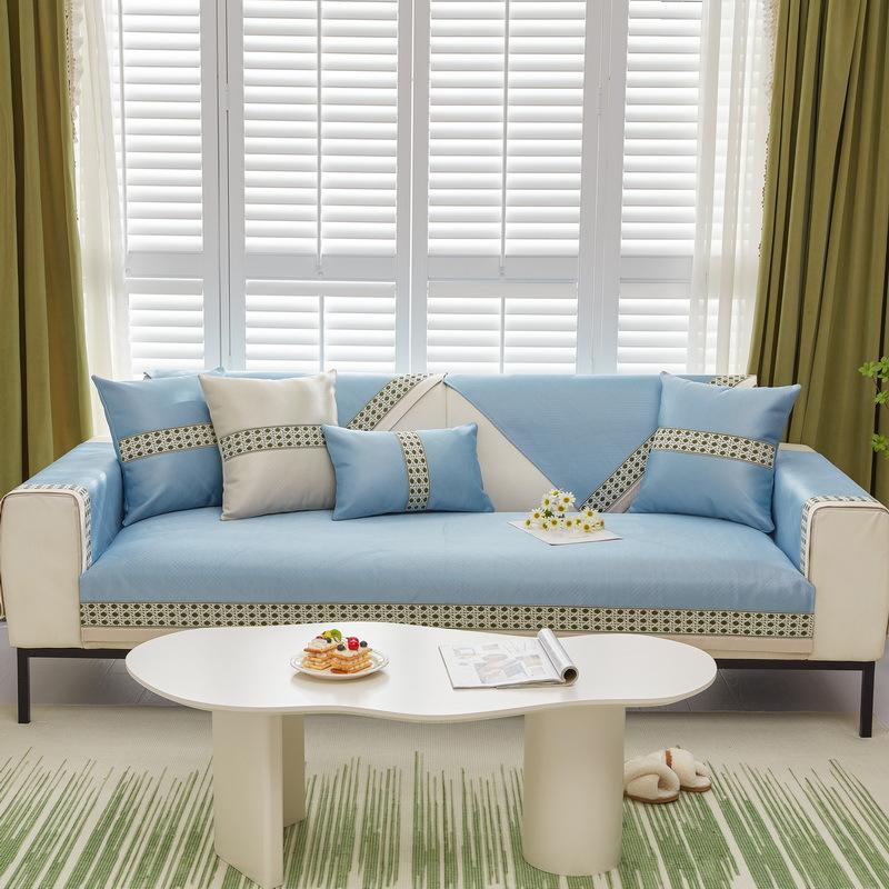 Летняя новая подушка для дивана из ледяного шелка — фото 4