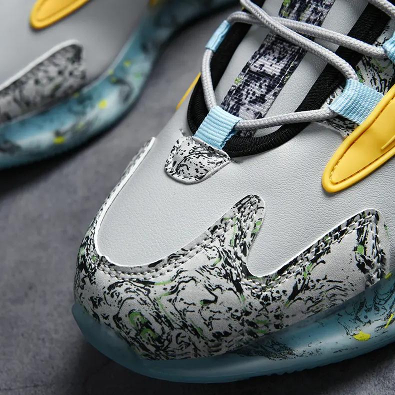 Men's Sneaker Winter Cotton Thickened Warm Running Shoes Basketball Shoes Wear-resistant and Anti-slip Sole D2009